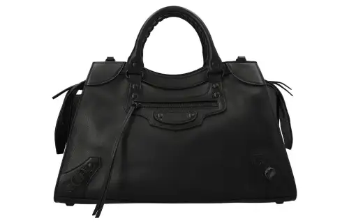 Balenciaga Neo Classic Cow Leather Crossbody One Shoulder Handbag Unisex Black