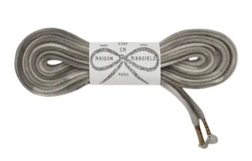 Maison Margiela Cotton Shoelaces Unisex Gray