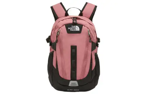 THE NORTH FACE 18L Backpack Double Shoulder Outdoor Bag Polyester Recycled Material Pink & Black Unisex