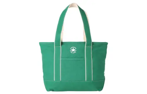 Converse Cotton Tote Bag, Shopping Bag, Shoulder Bag, Handbag Regular Unisex Verdant Green