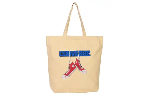 Converse Shopping bag, yellow one-shoulder bag for men and women, with your logo imprint, for beloved
