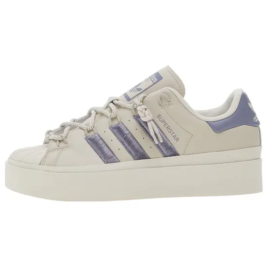 Adidas Originals Superstar Series Skateboard Shoes Women's Low-top White/purple