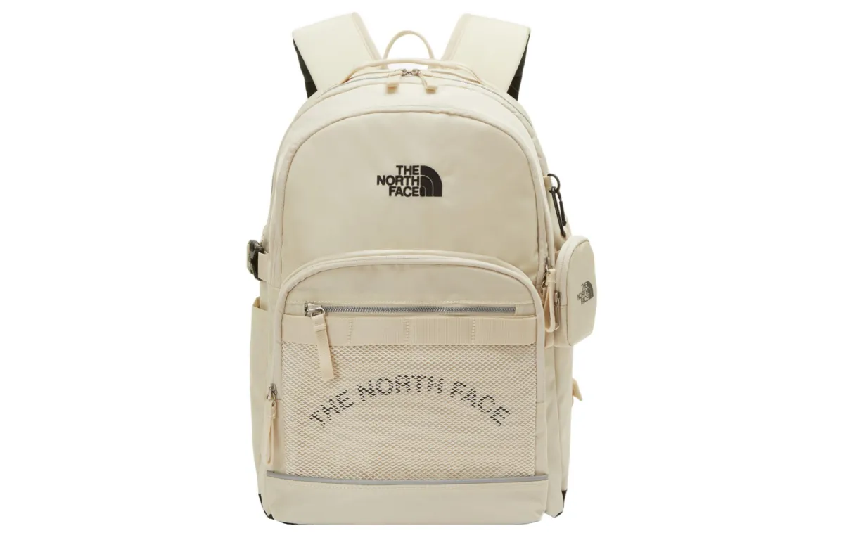 THE NORTH FACE 18L Backpack Outdoor Bag Nylon Beige Unisex