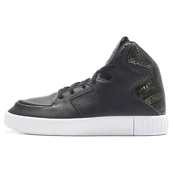 Adidas Originals Tubular Invader 2.0 Skateboard Shoes Women's Mid-Top Black White
