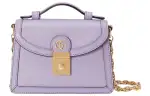 GUCCI Ophidia Leather Portable Crossbody Bag, Shoulder Bag Mini Women's Light Purple