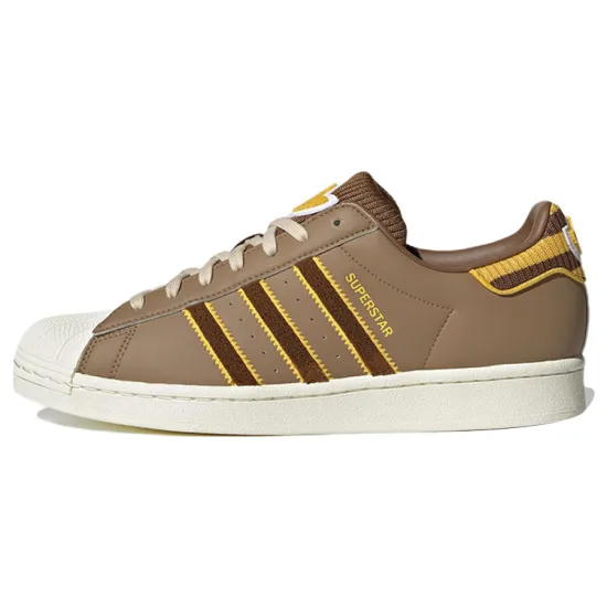 Adidas Originals Superstar Skateboard Shoes Unisex Low-top Beige