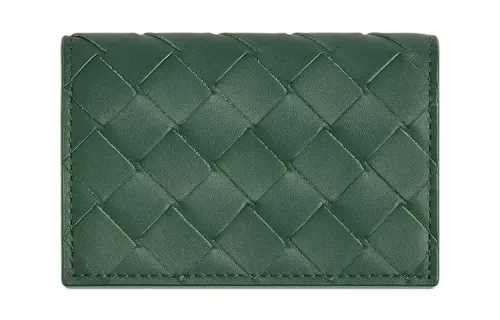 Bottega Veneta Cow Leather Wallet, Card Holder Men's Rain Tree Green/Sage Green