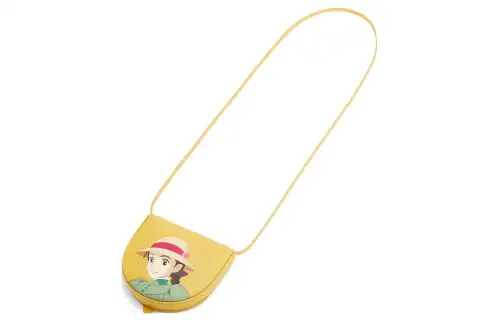 LOEWE Hal's Mobile Castle, Collaboration Cow Leather Crossbody Bag, Shoulder Bag Small Women's Peach Charm Yellow