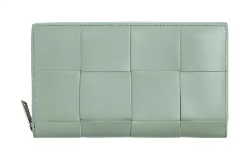 Bottega Veneta Cow Leather Wallet Men's Sage Green