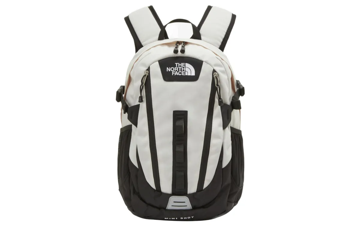 THE NORTH FACE 17L Backpack Outdoor Bag Polyester Beige & Black Unisex