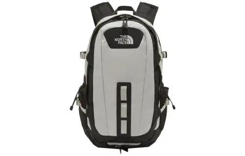 THE NORTH FACE 28L Backpack Double Shoulder Outdoor Bag Polyester Black & Beige Unisex