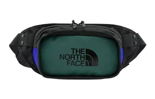 THE NORTH FACE 4.45L Crossbody Bag Fanny Pack Outdoor Bag Polyester Yellow Pine Green Unisex