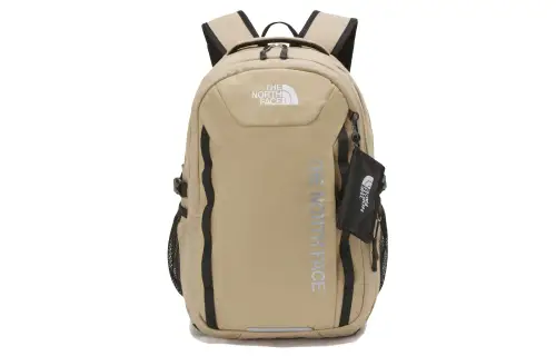 THE NORTH FACE 19.7L Backpack Double Shoulder Outdoor Bag Polyester Beige Men's