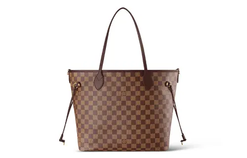 LOUIS VUITTON NEVERFULL Coated Canvas Tote Bag, Shopping Bag, Handbag Medium Women's Brown