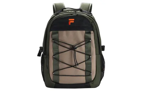 FILA Fabric Laptop Bag Backpack Regular Unisex Green