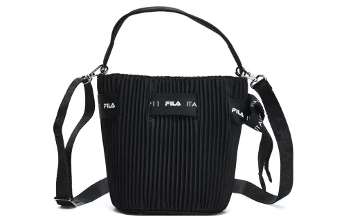 FILA Fabric Handbag, Shoulder Bag, Crossbody Bag Regular Women's Black