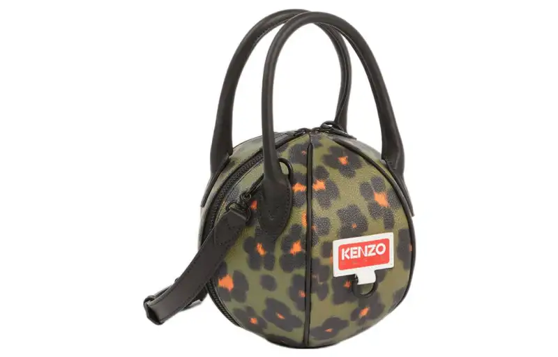 KENZO Hana Leopard Ball-Shaped Tote Bag