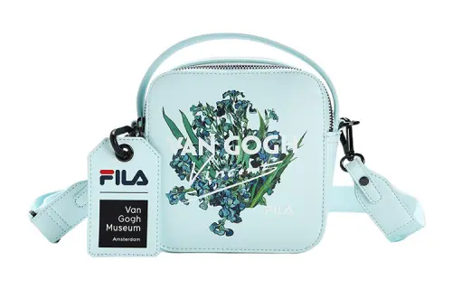 FILA Synthetic Leather Handbag, Shoulder Bag, Crossbody Bag Regular Women's Blue