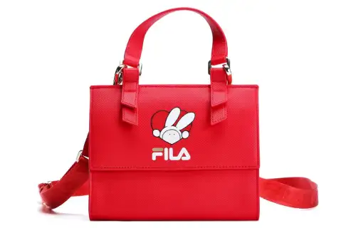 FILA Pu Shoulder Bag, Crossbody Bag, Handbag Regular Women's Red