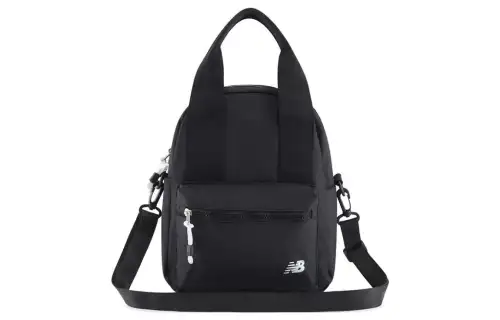 New Balance Versatile Fabric Handbag, Shoulder Bag, Crossbody Bag, Backpack Regular Women's Black