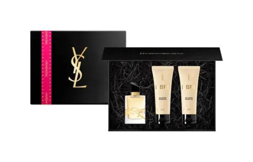 YSL, shower gel, perfume, lavender cosmetic set, 7.5 ml, 50 ml
