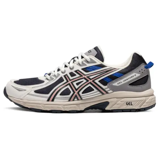 Asics Gel-Venture 6 Running Shoes Men Low-top Black/white/blue