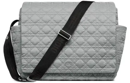 DIOR Canvas Crossbody Bags Women's Gray