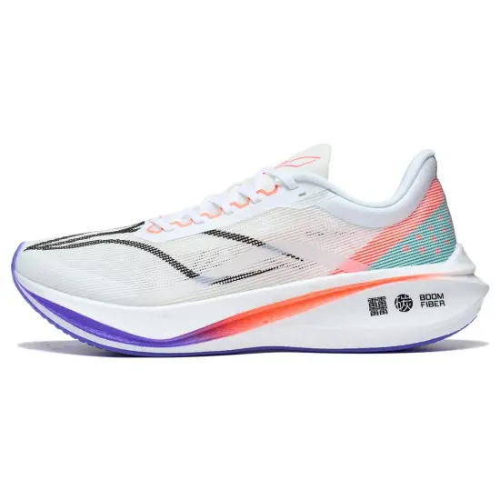 LINING Feidian 3 Challenger Running Shoes Men Low-Top White/Cyan/Purple/Orange