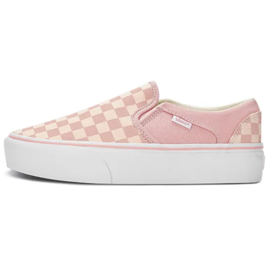 Vans Asher Skateboarding Shoes Women's Low-top White/pink
