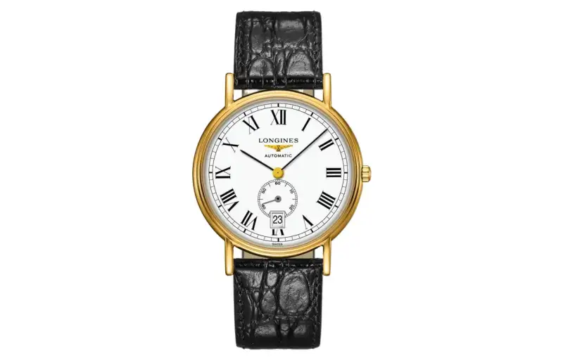 LONGINES Fashion Collection Automatic Mechanical Movement 30m Waterproof Men's Watches Watch 38.5mm White Dial
