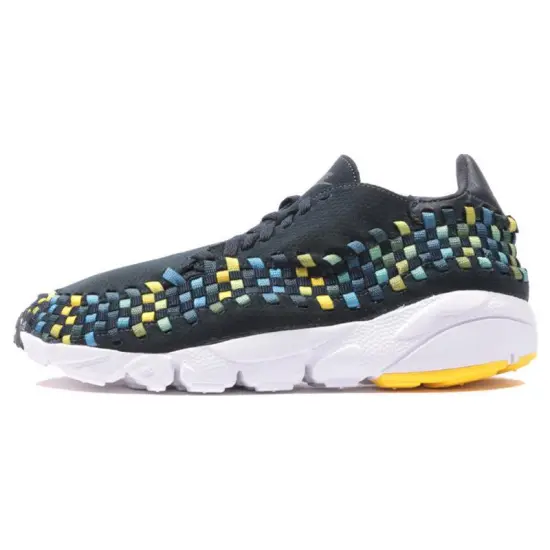 Nike Air Footscape Lifestyle Shoes Unisex Low-top Blue, Yellow, White