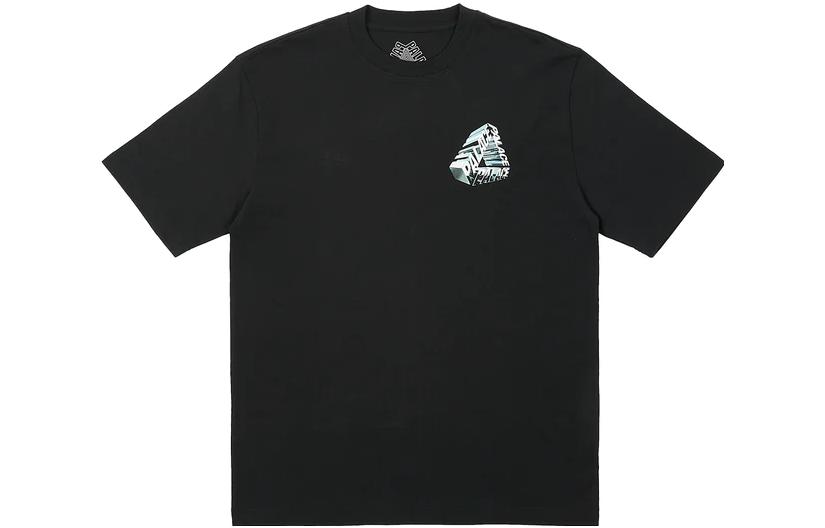 Футболка Palace SS23 TRI-CHROME T-SHIRT BLACK LogoT (черная) — фото 2
