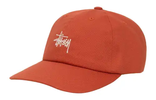 Stussy Cotton Baseball Caps Unisex Orange