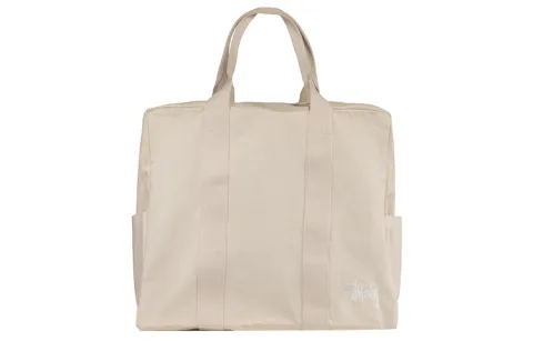 Stussy Canvas Flight Bag Natural