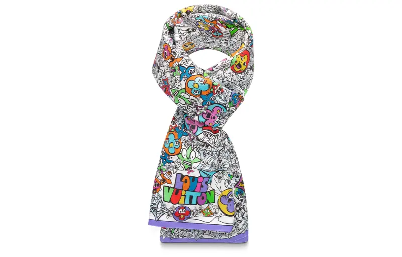 LOUIS VUITTON Pre Owned 2022 Comics Shawl