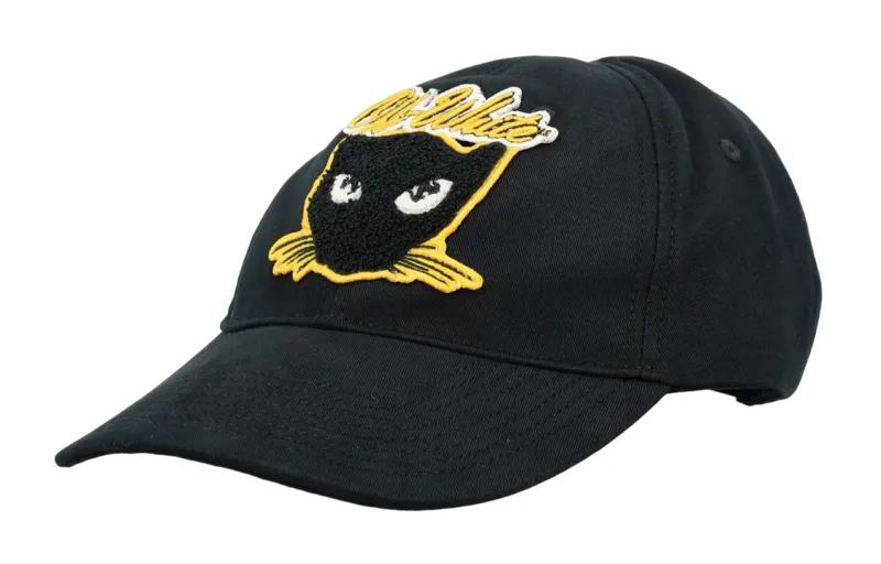 OFF WHITE Cotton Baseball Caps Men's Black