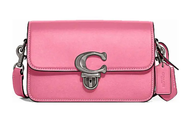 COACH Studio Cow Leather Handbag, Shoulder Bag Women's Pink
