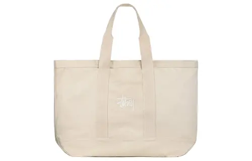 Stussy Canvas Extra Large Tote Bag Natural