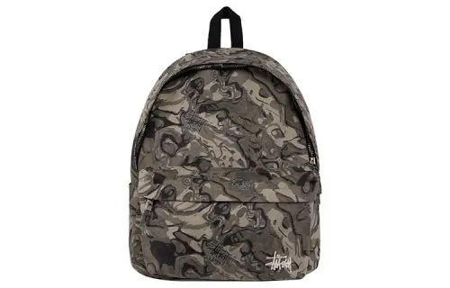 Stussy Cotton Canvas Bag Backpack Regular Unisex Camouflage