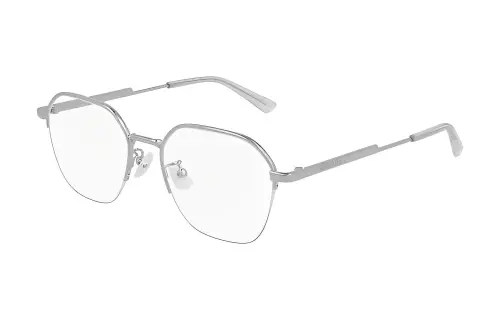 Bottega Veneta Prescription Glasses Men's Silver
