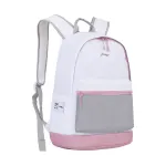 Li Ning Sports Life Collection Large Capacity Polyester Backpack Regular Unisex Pink White