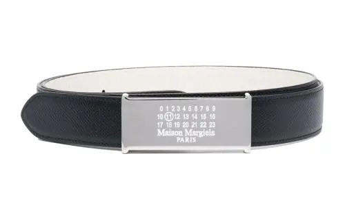 Maison Margiela Numeric Logo-plaque Leather Belt