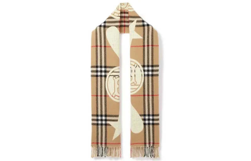 Burberry Knit Scarves Women's Brown/Beige