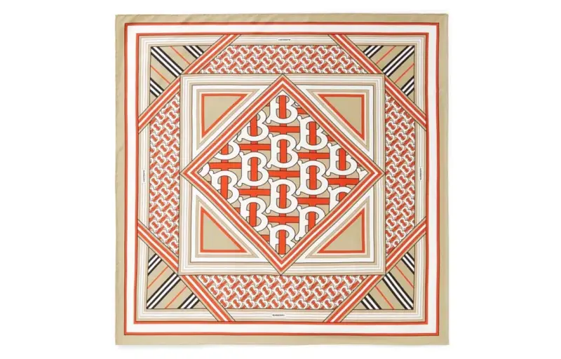 【Previous Season】Montage-print silk scarf