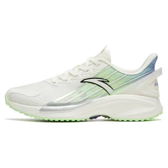Anta Antelope Run 3 Anti-Slip Wear-Resistant Low-Top Running Shoes Women's White Green