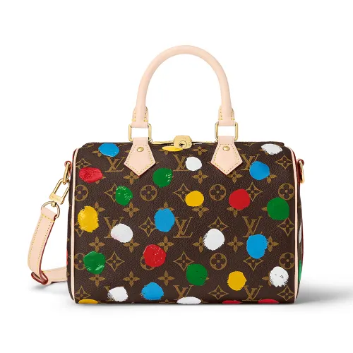 LOUIS VUITTON X Yayoi Kusama Speedy Bandouliere 25 Monogram Multicolor
