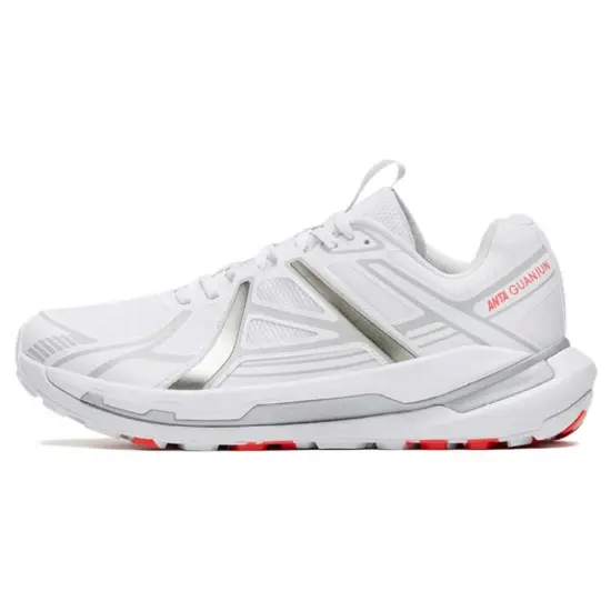 Anta Cushioning Anti-Slip And Wear-Resistant Low-Top Running Shoes Men's White Gray