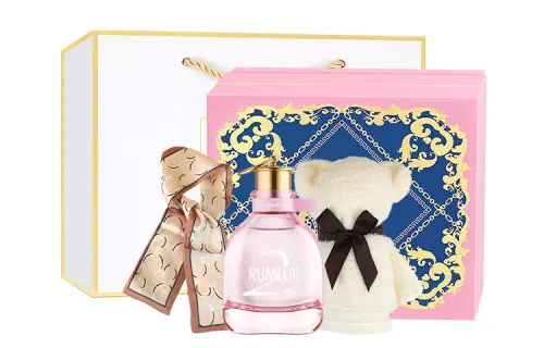 Perfume contains rose, gift box, set, 30 ml, 50 ml