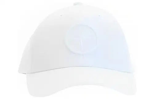 STONE ISLAND Cotton Baseball Caps Men's White