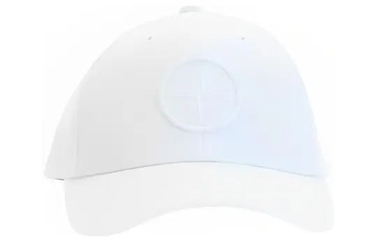 STONE ISLAND Cotton Baseball Caps Men's White
